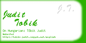 judit tobik business card